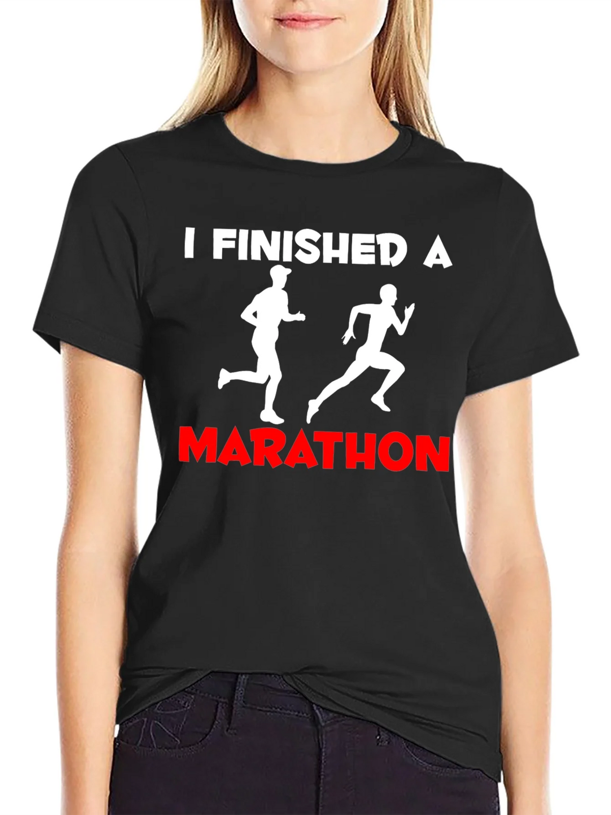 I Finished A Marathon T-Shirt product image 2