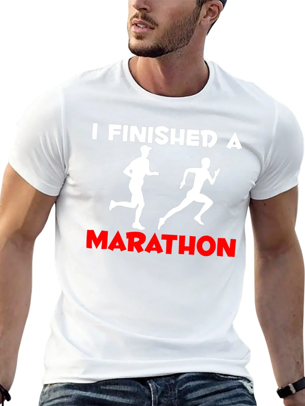 I Finished A Marathon T-Shirt product image 12