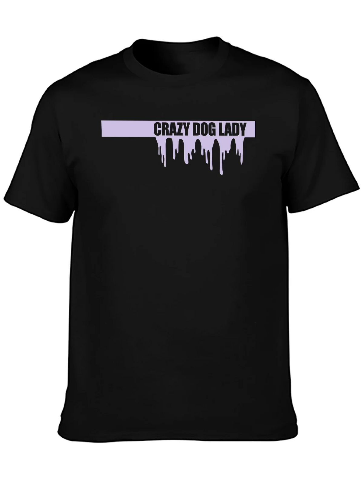 Crazy Dog Lady Graphic T-Shirt - Black product image 3