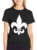 Fleur-de-lis Graphic Tee - Unisex Black T-Shirt product image 1