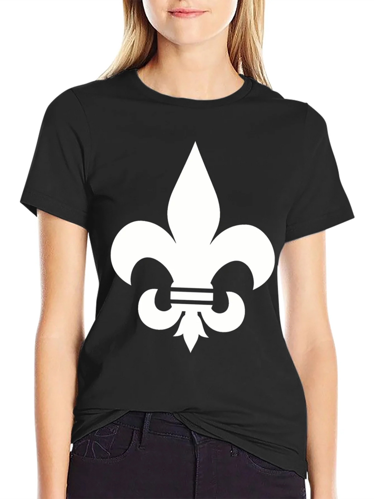 Fleur-de-lis Graphic Tee - Unisex Black T-Shirt product image 1