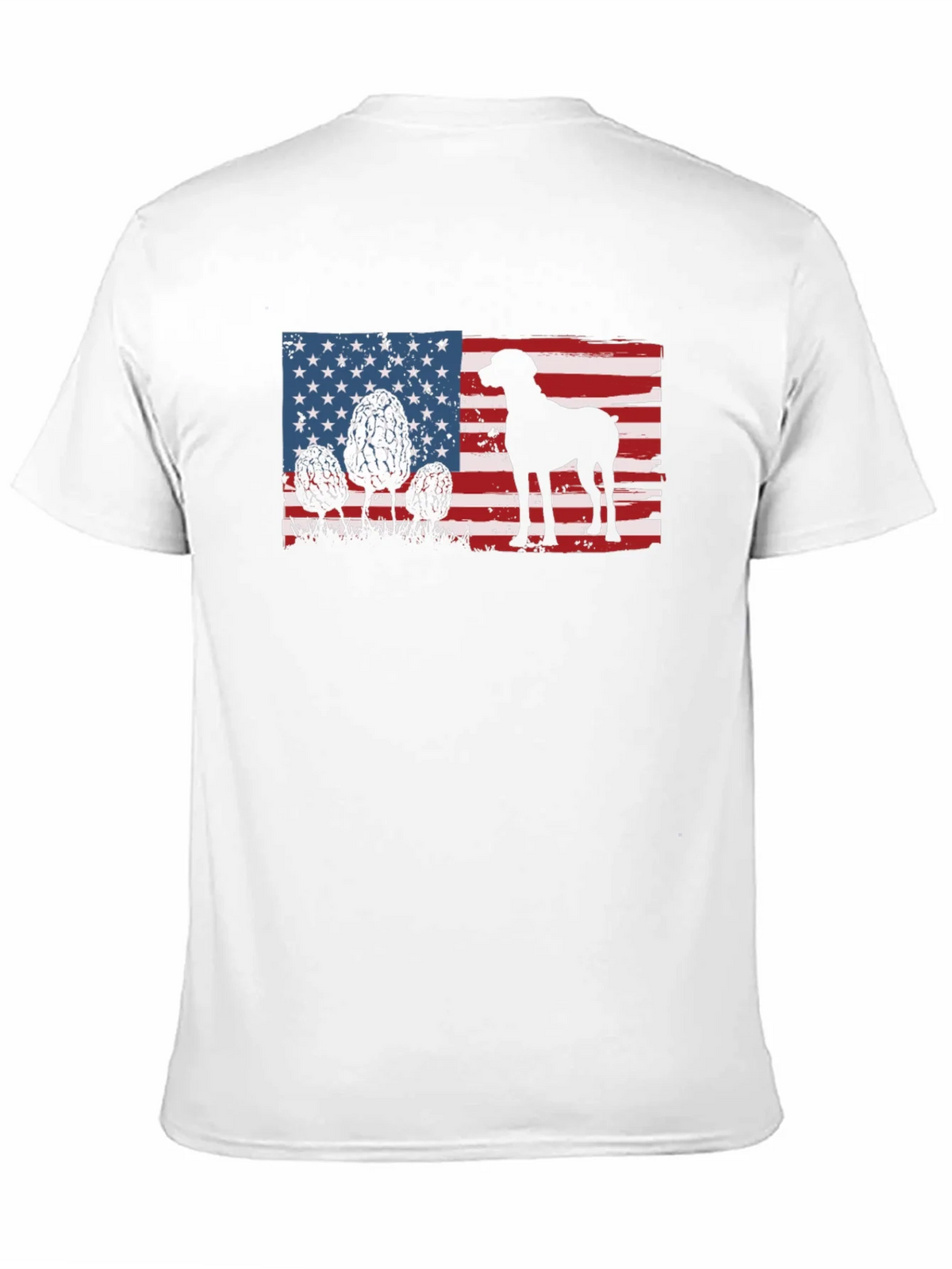 American Flag Dog Silhouette T-Shirt product image 6
