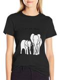 Earth Day Elephant Graphic T-Shirt product image 1