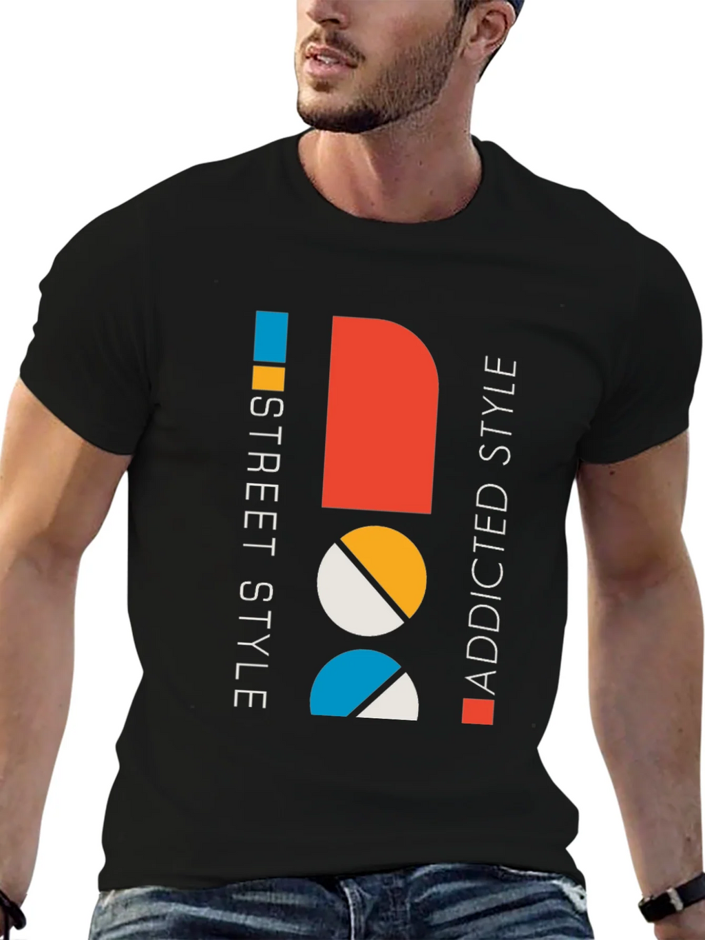 Modern Graphic Tee: Street Style Addicted Cotton Shirt product image 6
