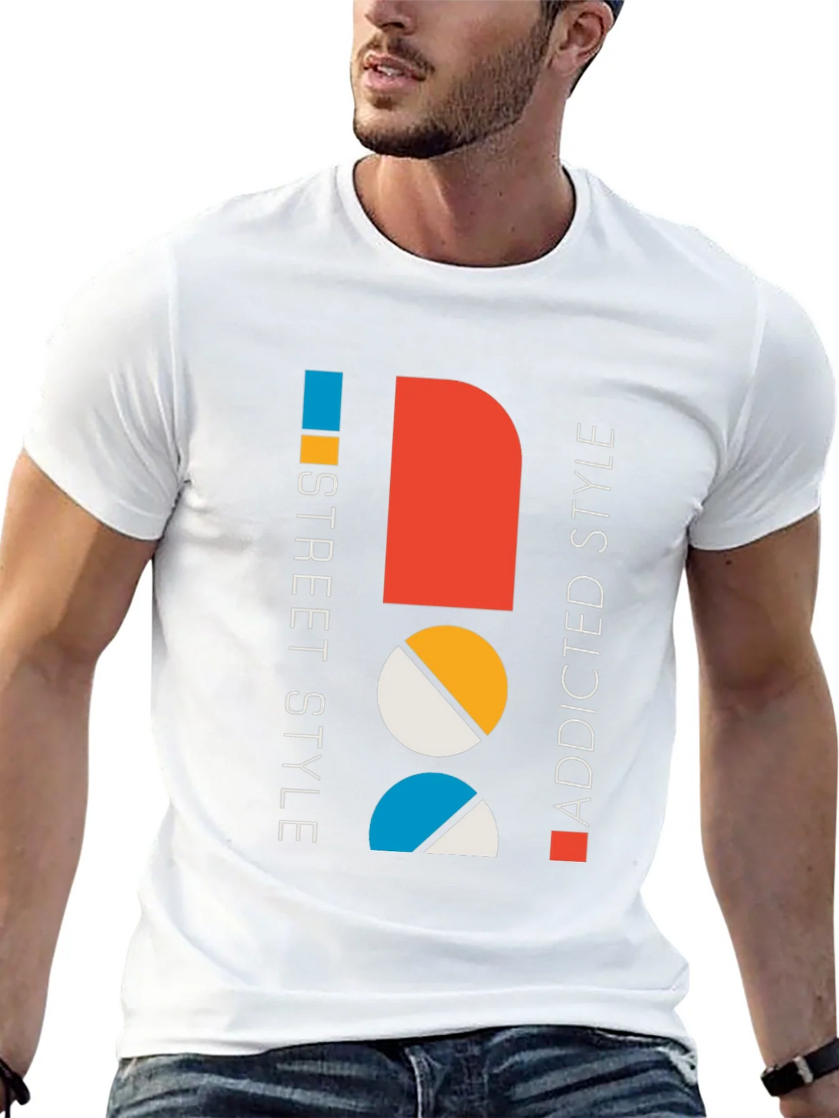 Modern Graphic Tee: Street Style Addicted Cotton Shirt product image 12