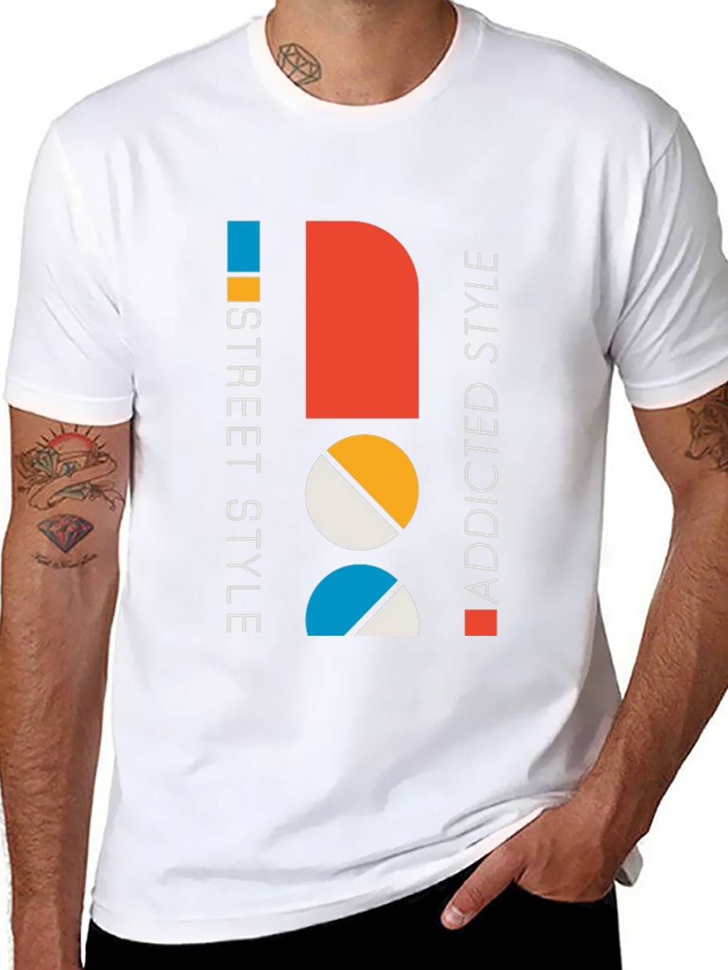 Modern Graphic Tee: Street Style Addicted Cotton Shirt product image 7