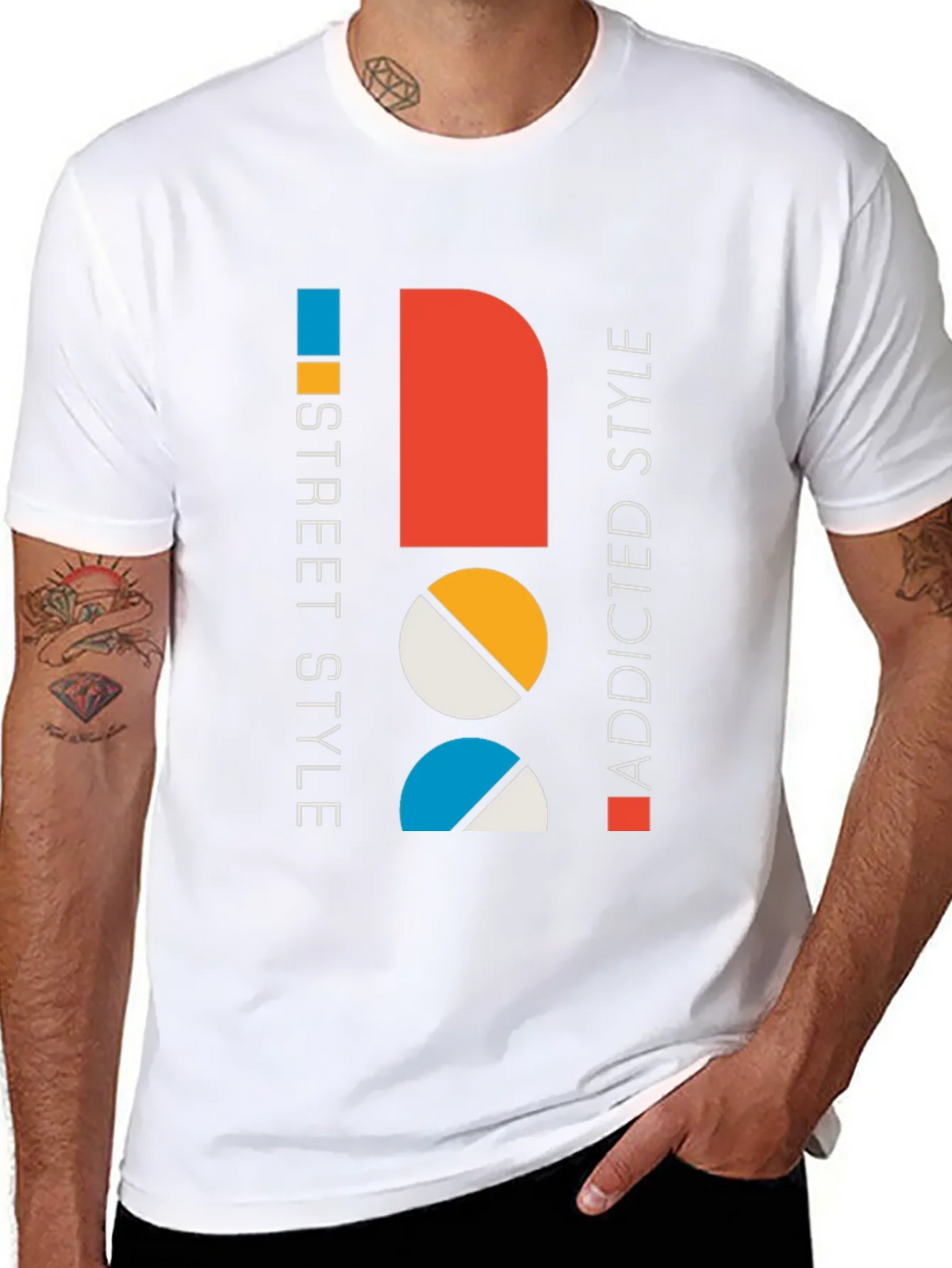 Modern Graphic Tee: Street Style Addicted Cotton Shirt product image 7