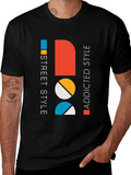 Modern Graphic Tee: Street Style Addicted Cotton Shirt product image 1