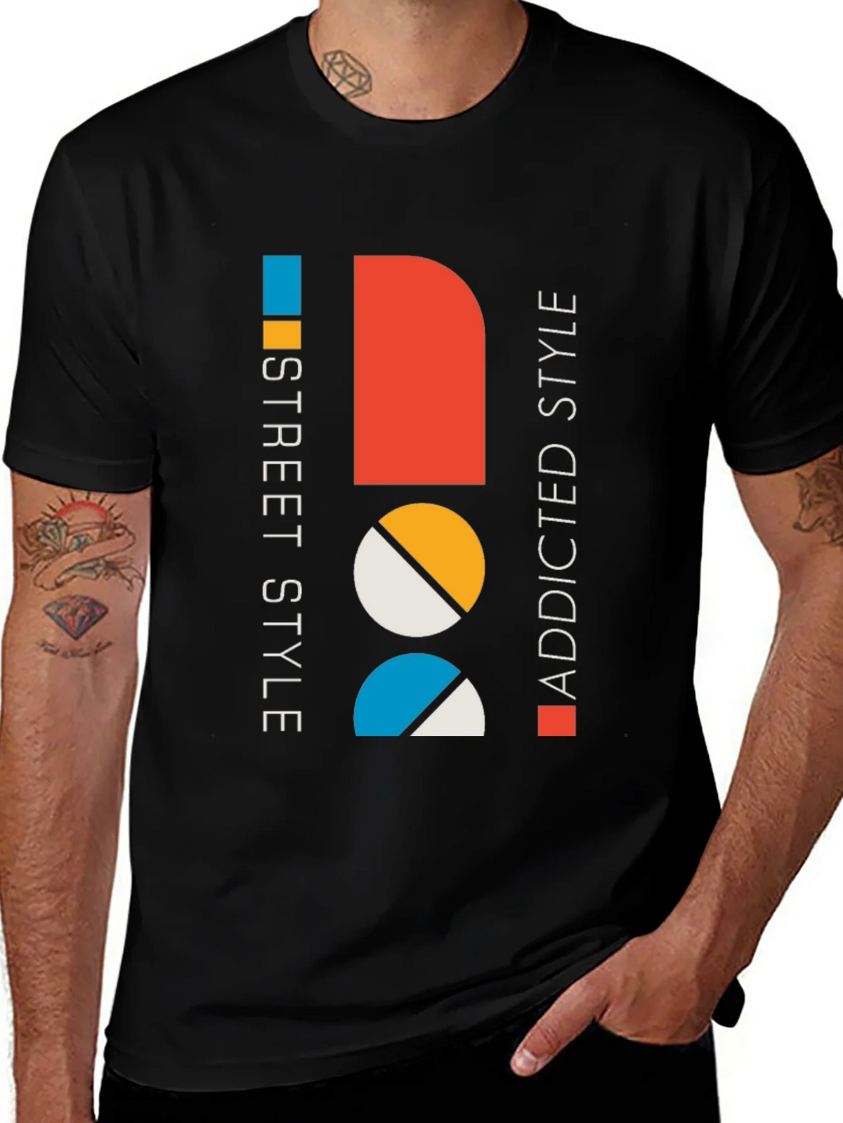 Modern Graphic Tee: Street Style Addicted Cotton Shirt product image 1