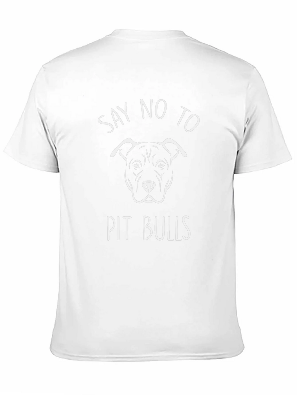 Say No to Pit Bulls T-Shirt - Black Cotton product image 8