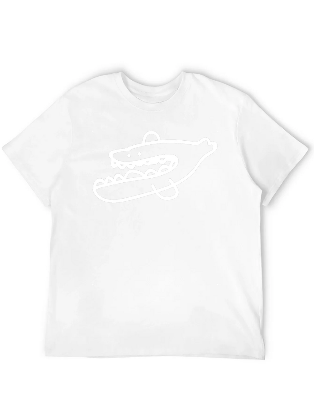 Cool Cartoon Shark Graphic Print Black T-Shirt product image 11