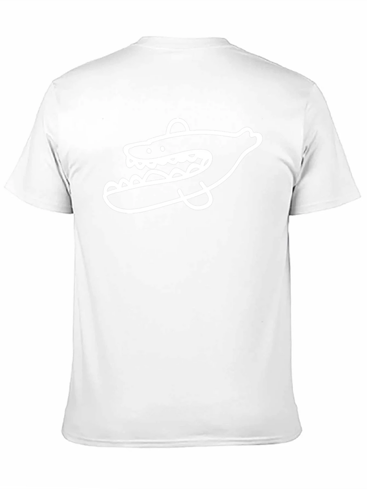 Cool Cartoon Shark Graphic Print Black T-Shirt product image 10
