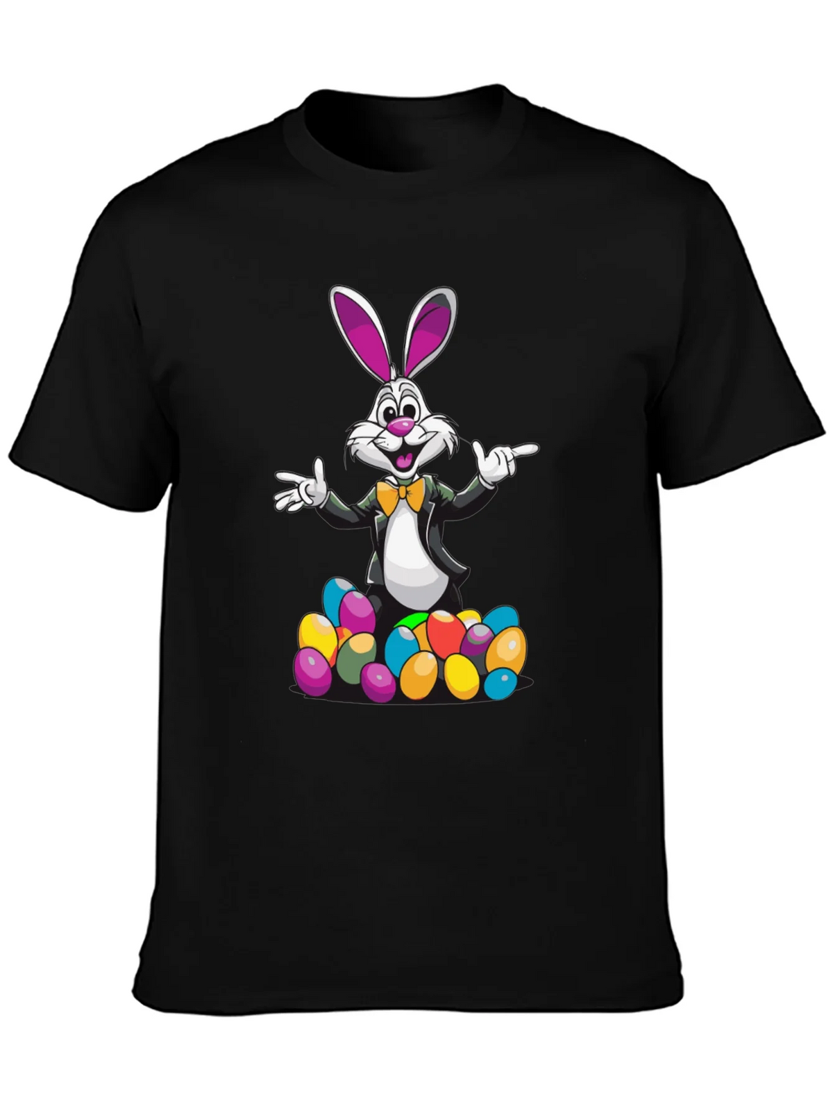 Easter Bunny T-Shirt with Colorful Eggs product image 3