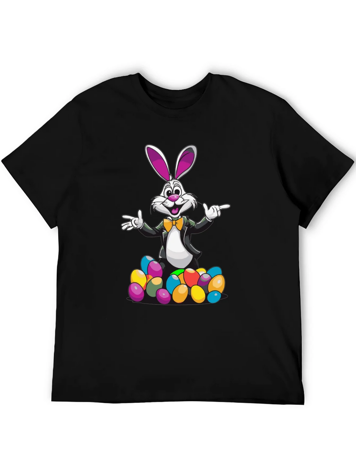 Easter Bunny T-Shirt with Colorful Eggs product image 5