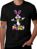Easter Bunny T-Shirt with Colorful Eggs product image 1