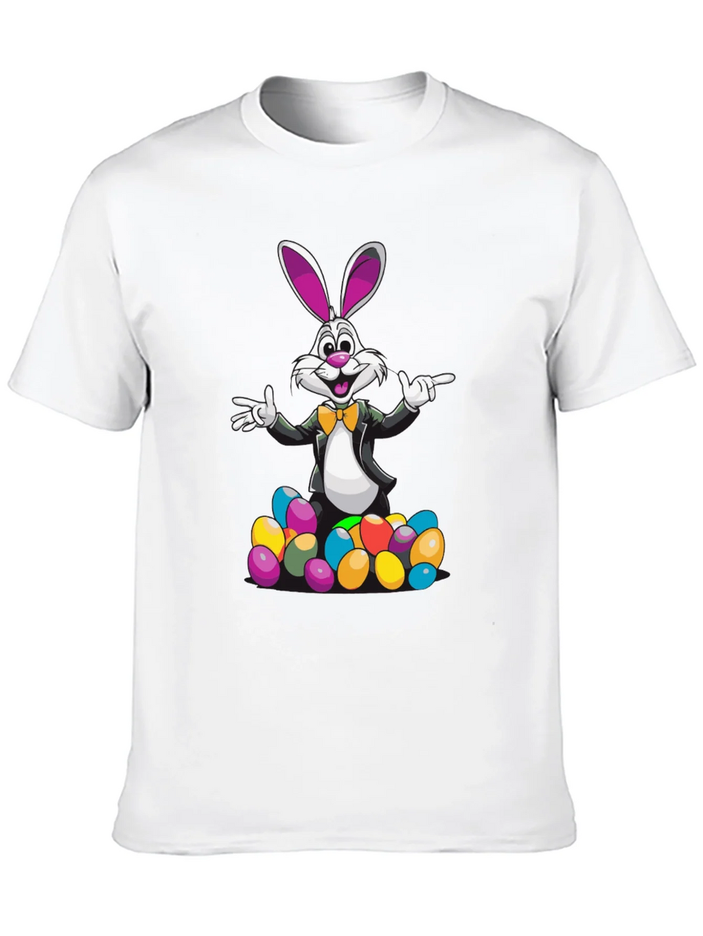Easter Bunny T-Shirt with Colorful Eggs product image 9