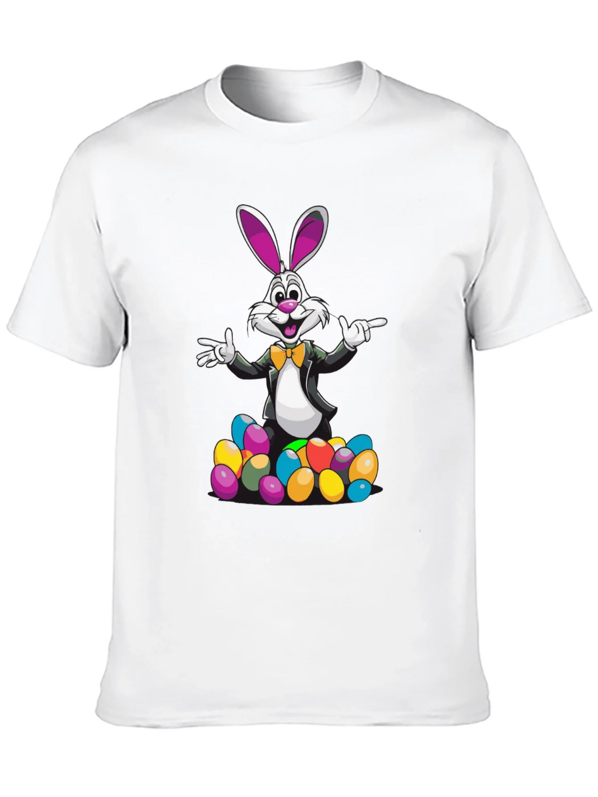 Easter Bunny T-Shirt with Colorful Eggs product image 9