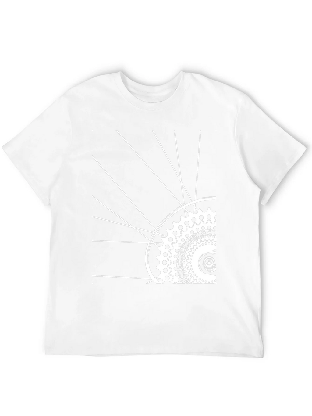 Cool Bike Wheel Graphic Tee - Black product image 11