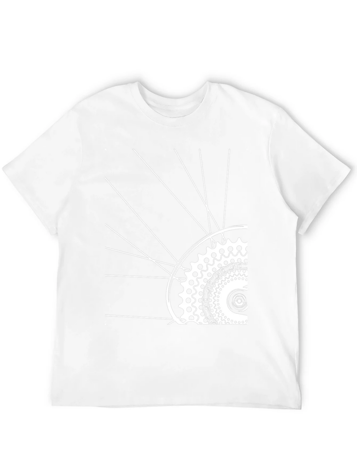 Cool Bike Wheel Graphic Tee - Black product image 11