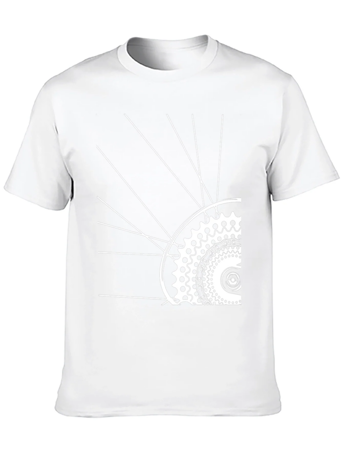 Cool Bike Wheel Graphic Tee - Black product image 9