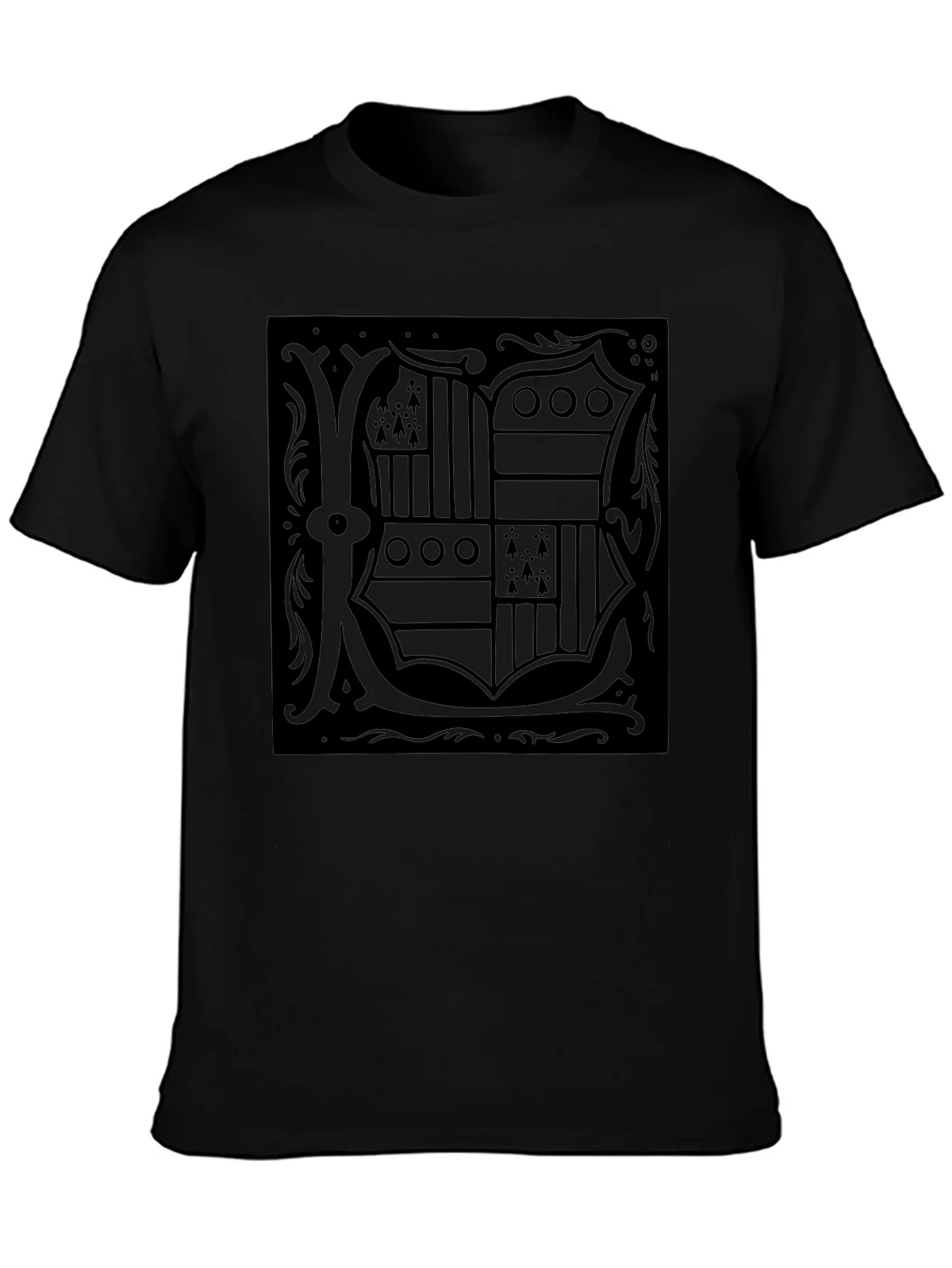Monochrome Crest Graphic Tee product image 3