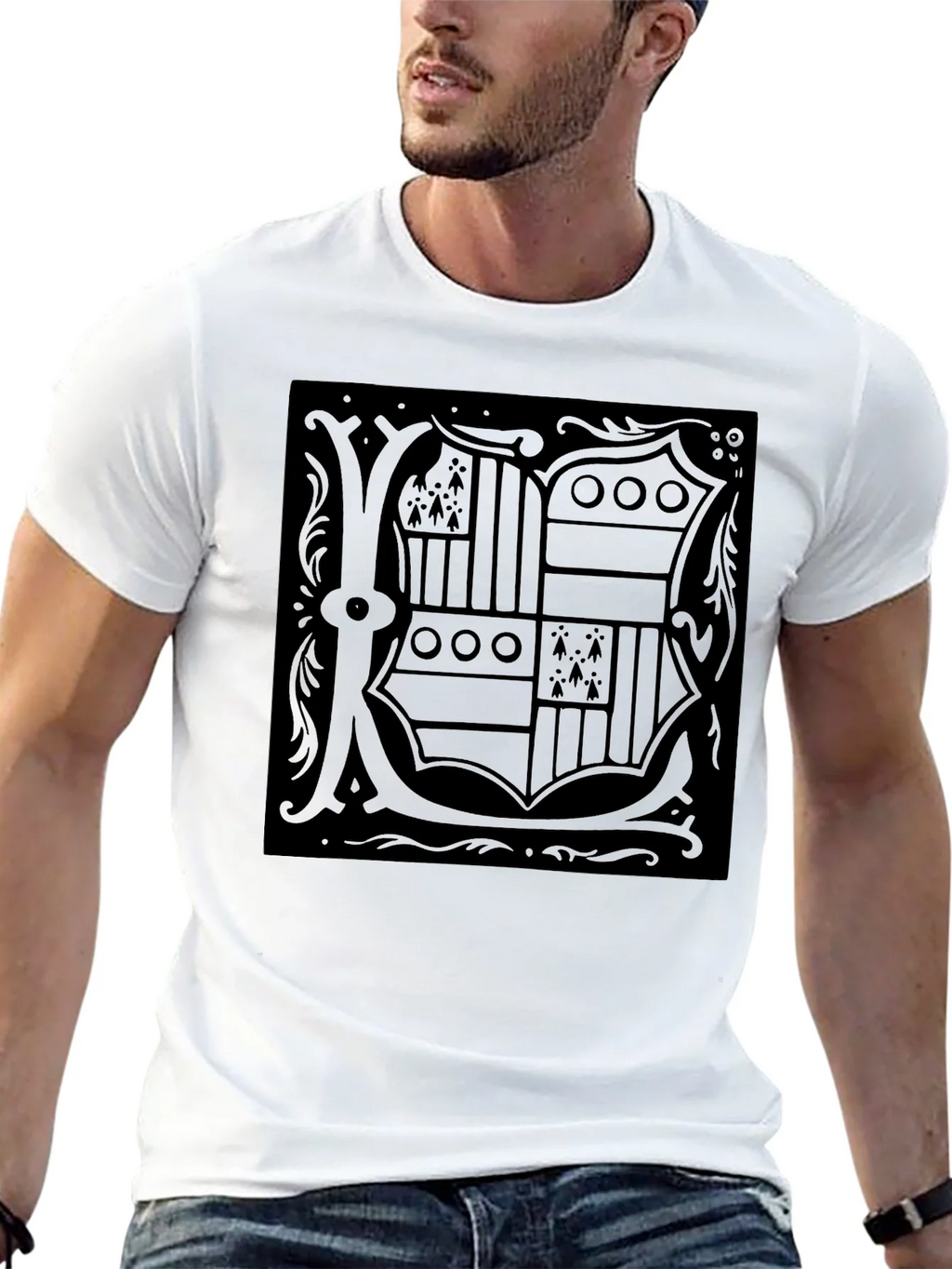 Monochrome Crest Graphic Tee product image 10