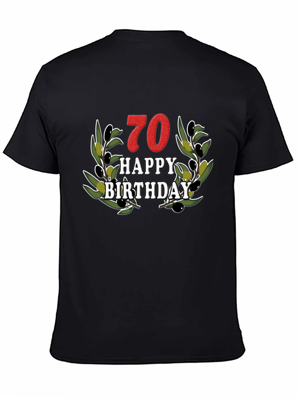 70th Birthday Olive Branch T-Shirt product image 4