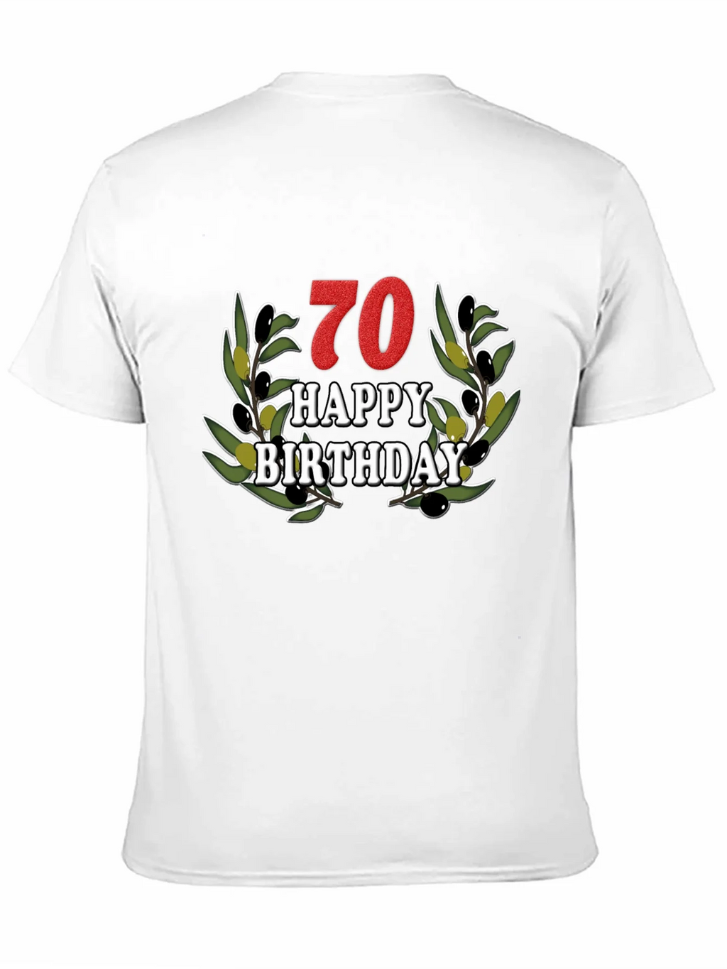 70th Birthday Olive Branch T-Shirt product image 10