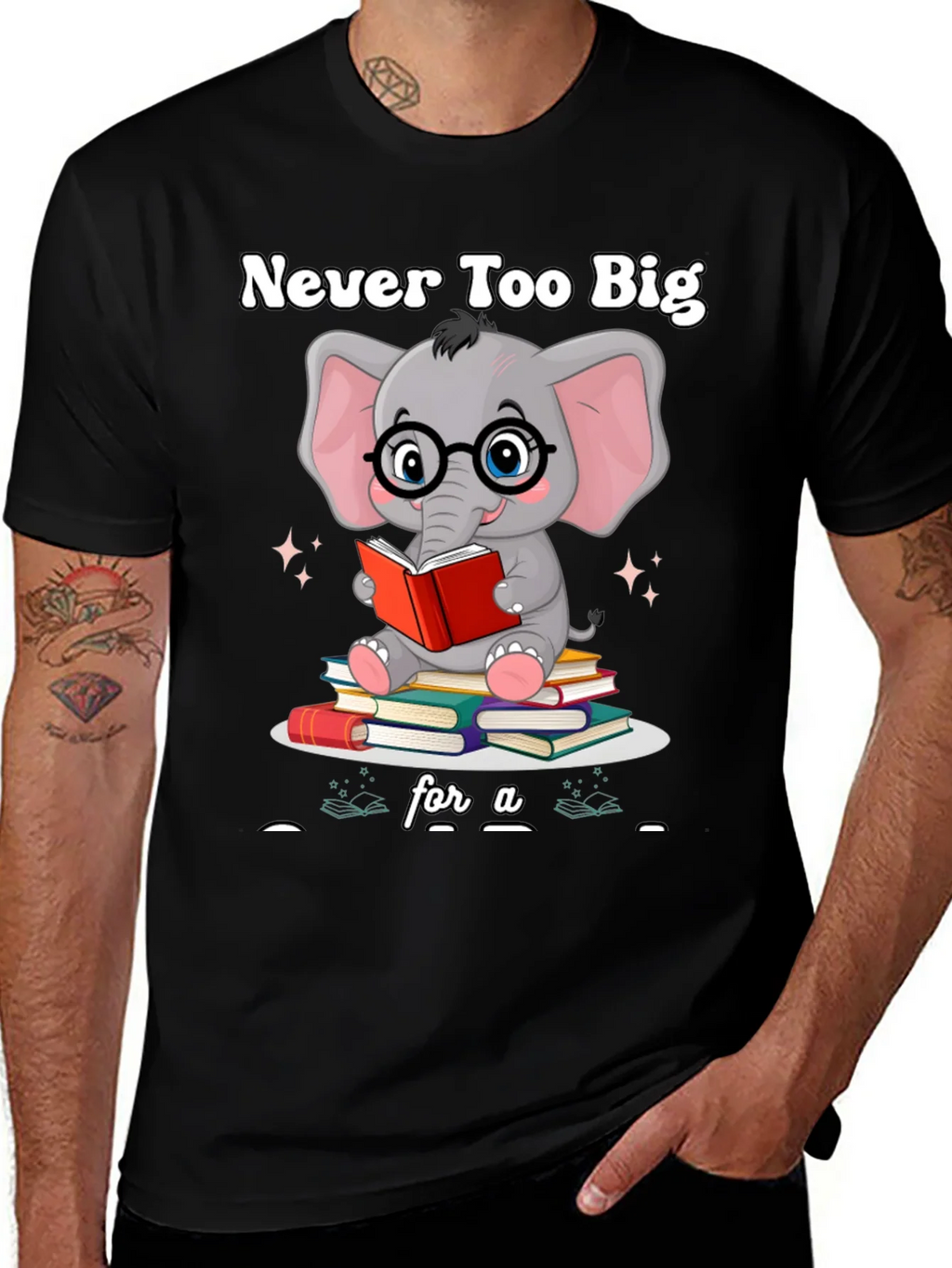 Never Too Big For A Book T-Shirt product image 1