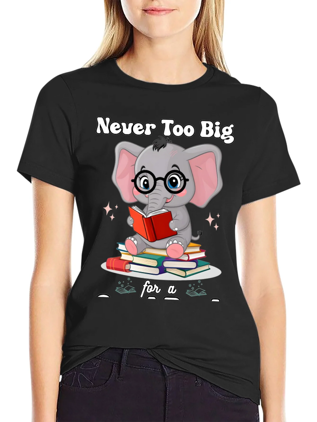 Never Too Big For A Book T-Shirt product image 2