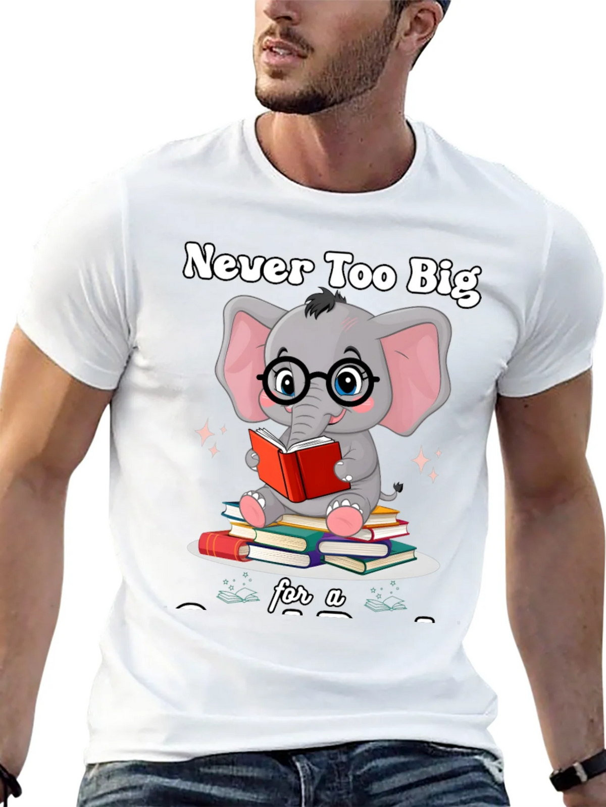 Never Too Big For A Book T-Shirt product image 12