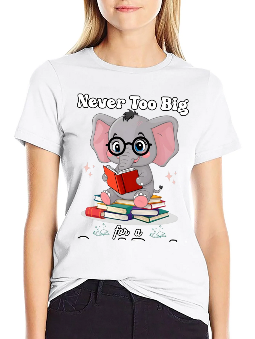 Never Too Big For A Book T-Shirt product image 8