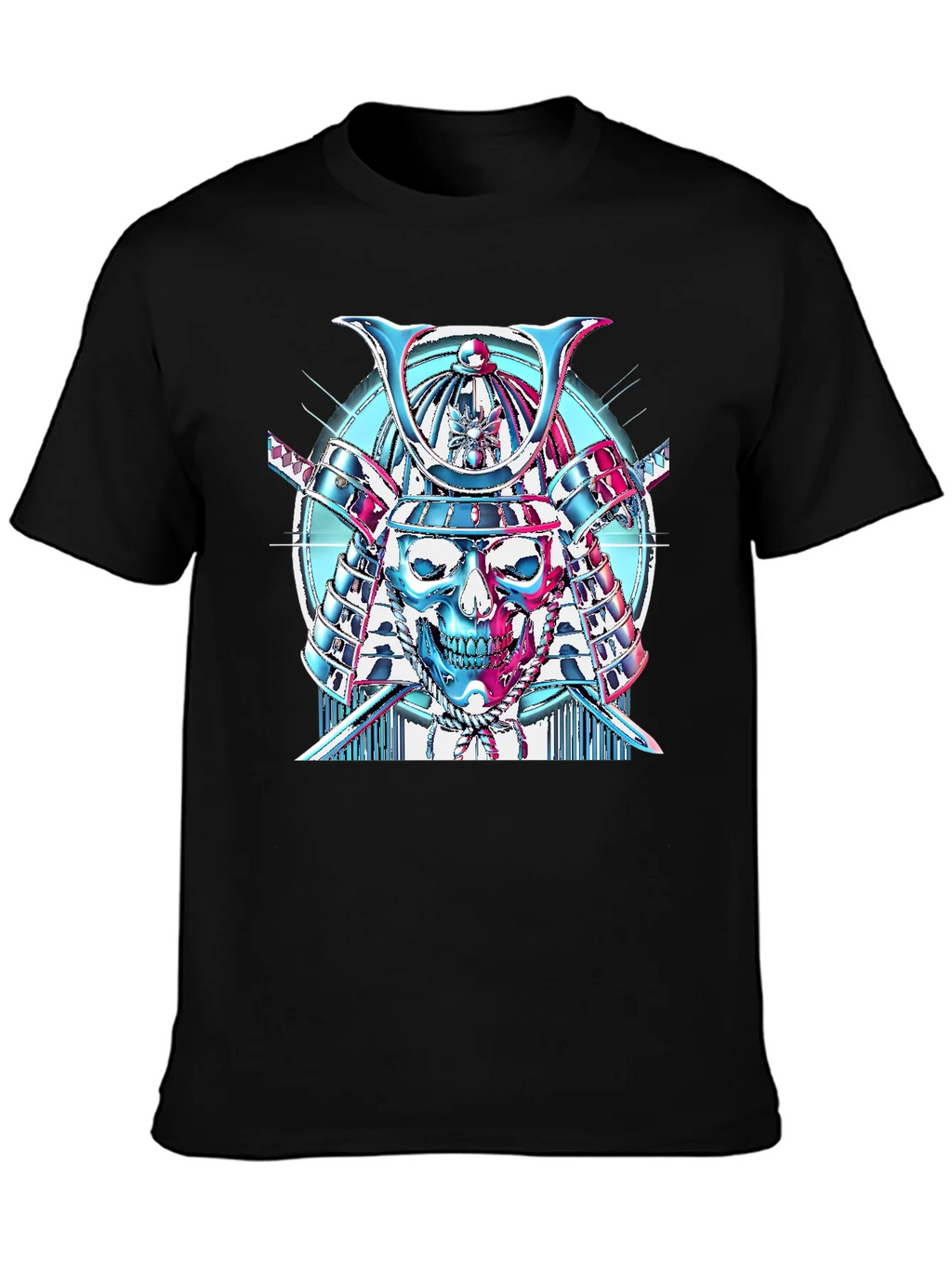 Samurai Skull Graphic T-Shirt product image 3