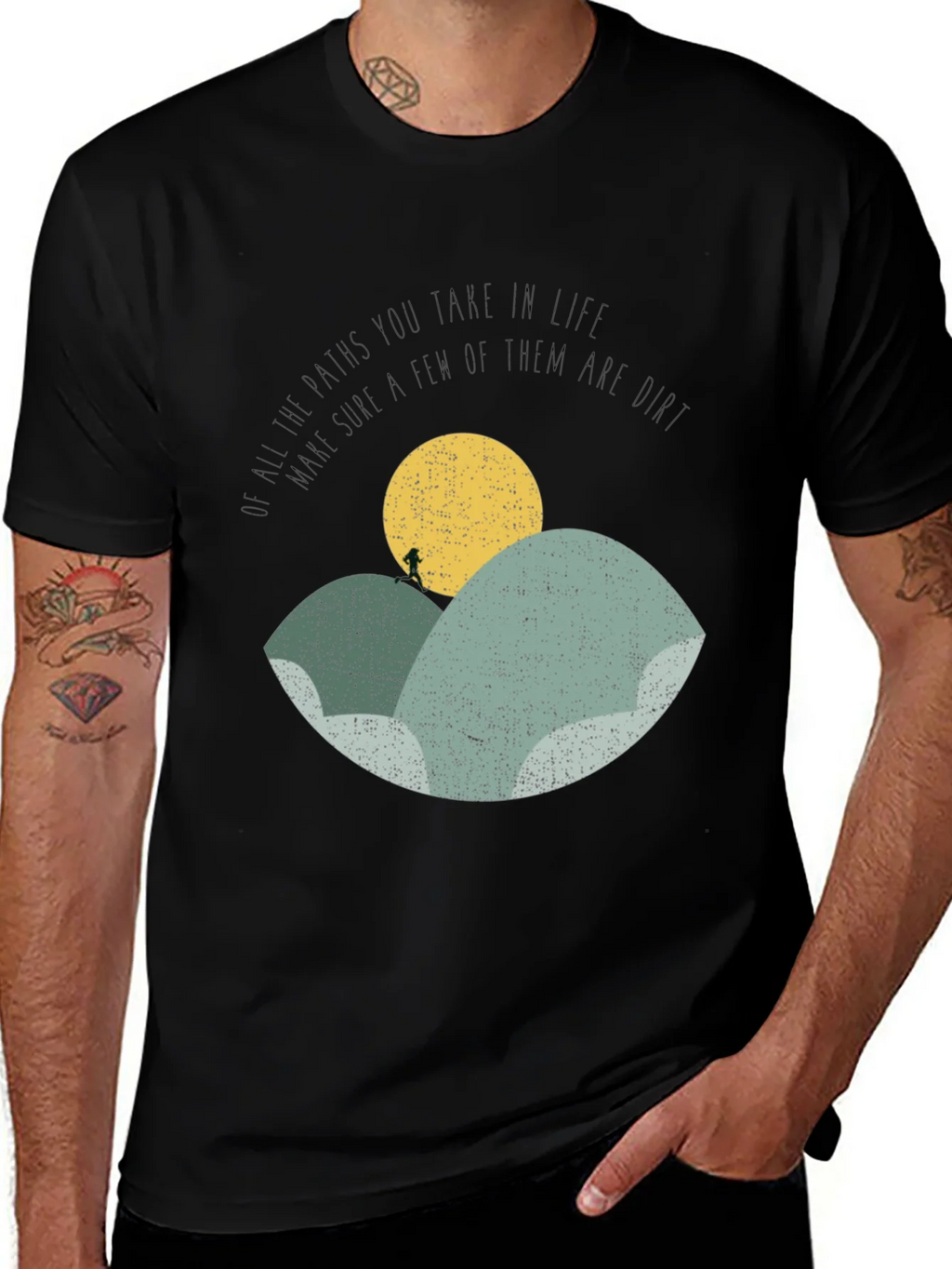 Motivational Hiker T-Shirt - Nature Inspired Design product image 1