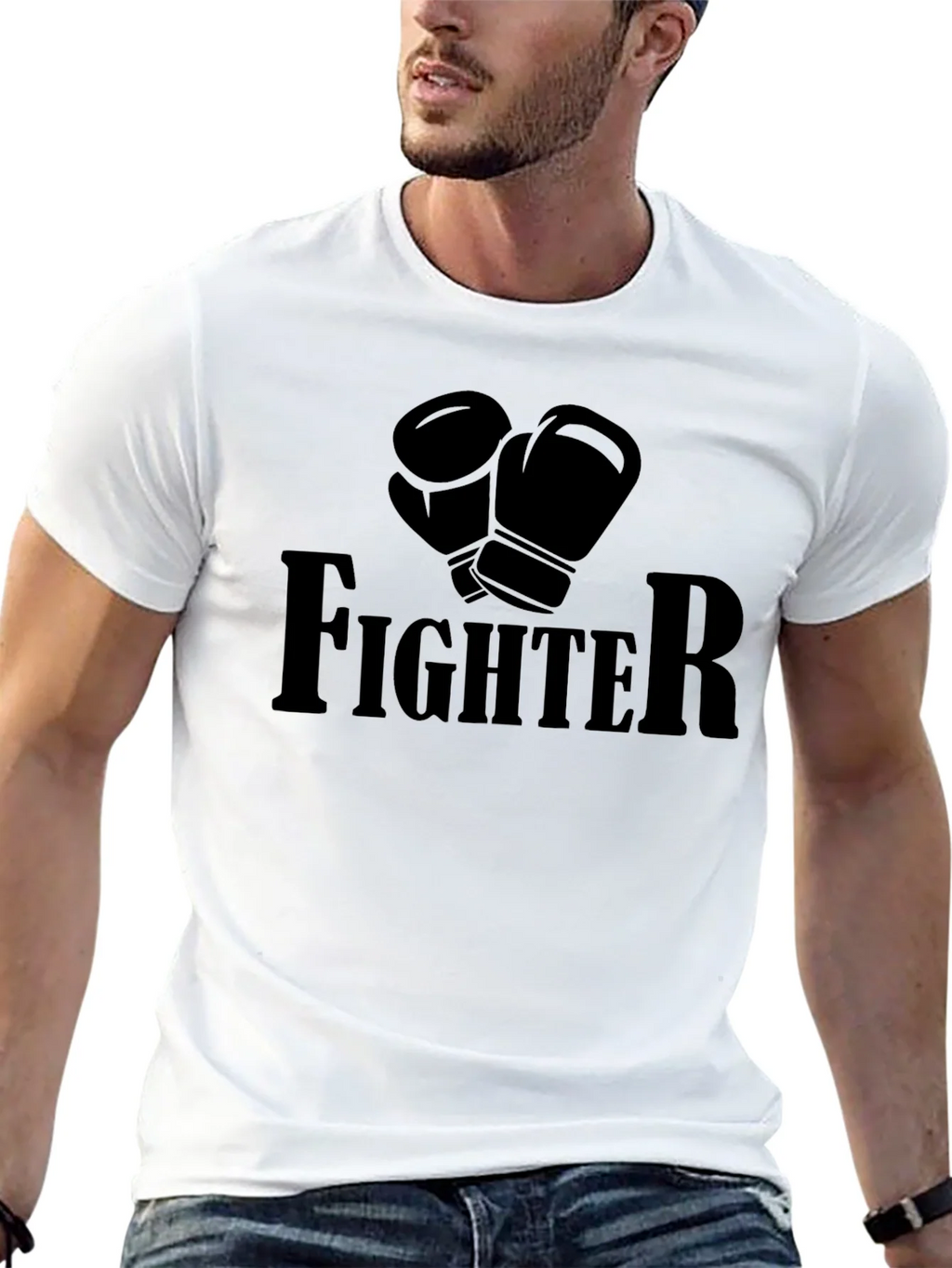 Fighter Boxing Gloves Graphic T-Shirt product image 7