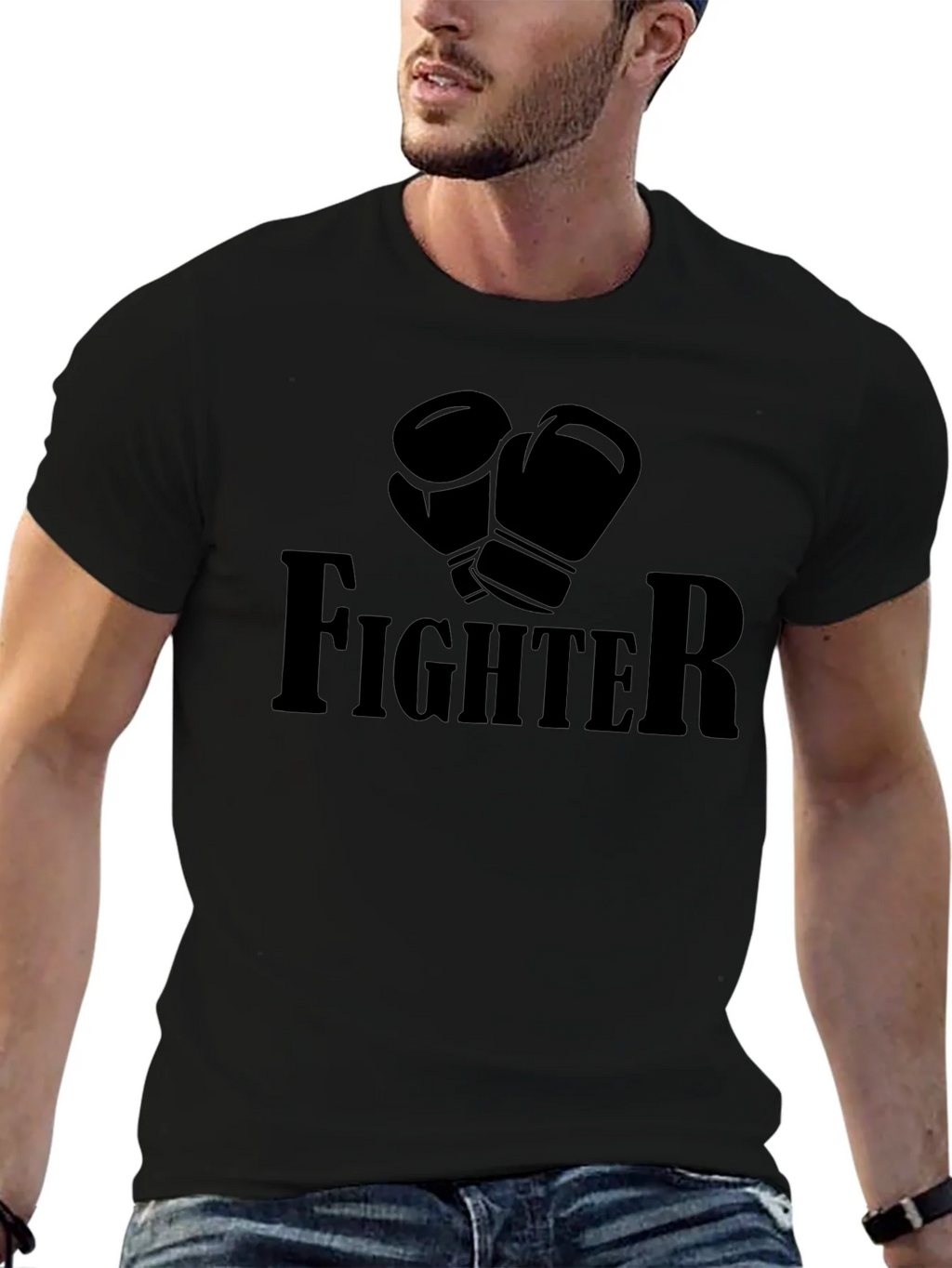 Fighter Boxing Gloves Graphic T-Shirt product image 3