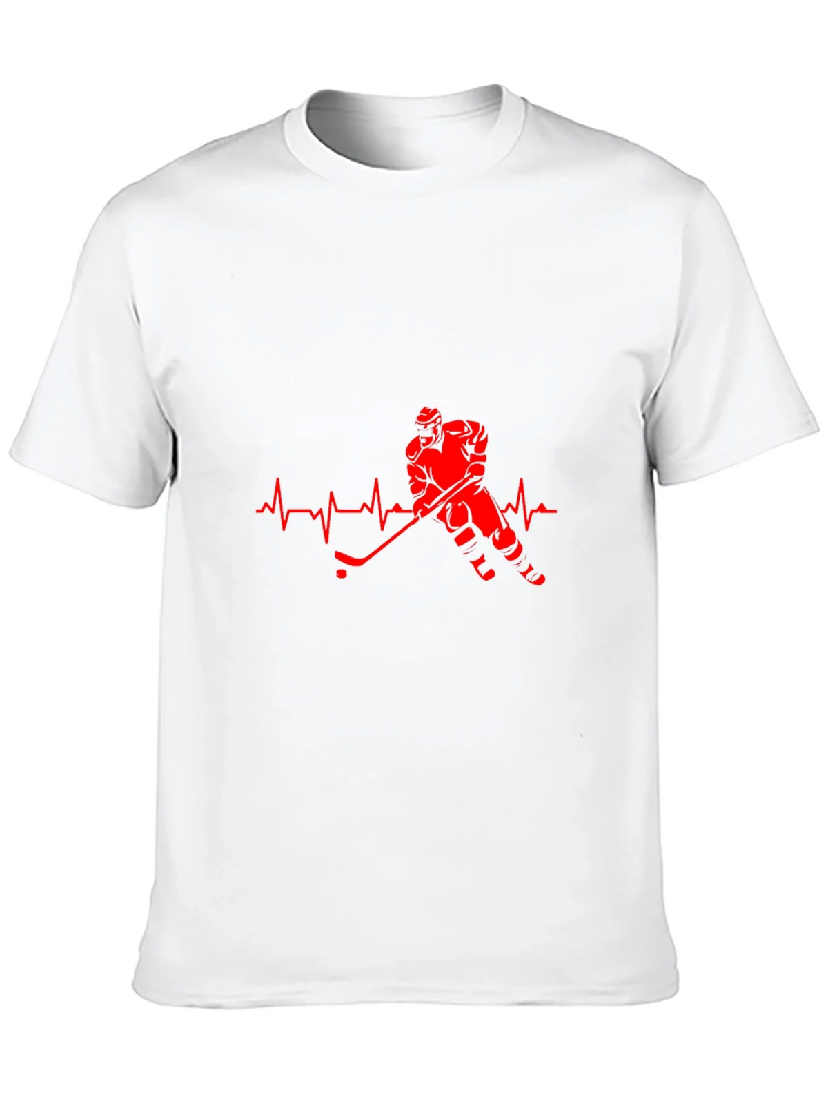 Hockey Heartbeat Black T-Shirt product image 9