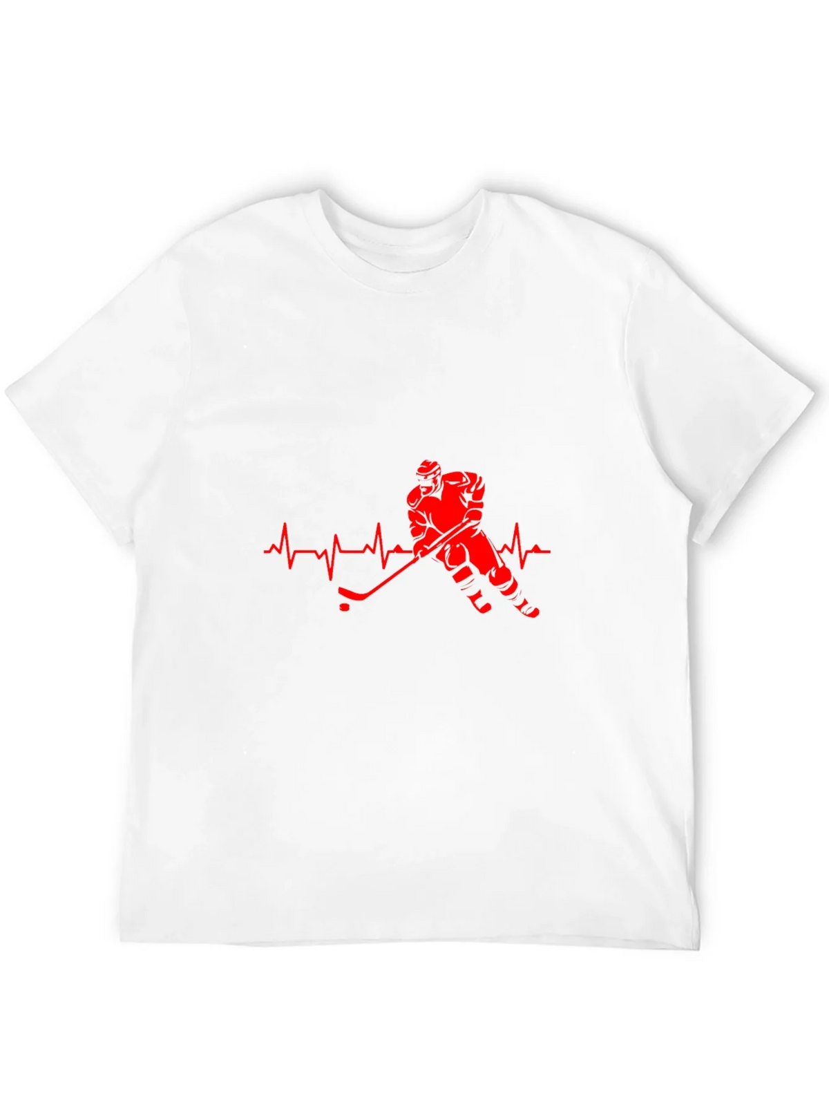 Hockey Heartbeat Black T-Shirt product image 11