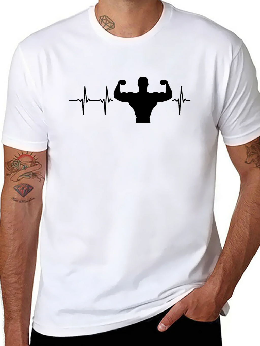 Gym Lifeline Graphic Tee - Black product image 6