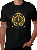 Childhood Cancer Awareness Ribbon Graphic T-Shirt product image 1