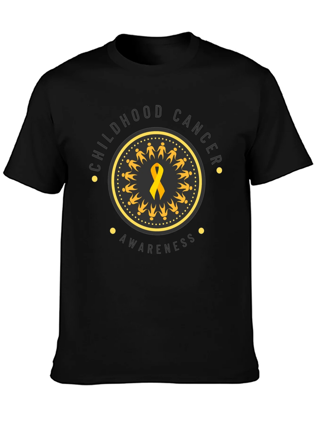 Childhood Cancer Awareness Ribbon Graphic T-Shirt product image 3