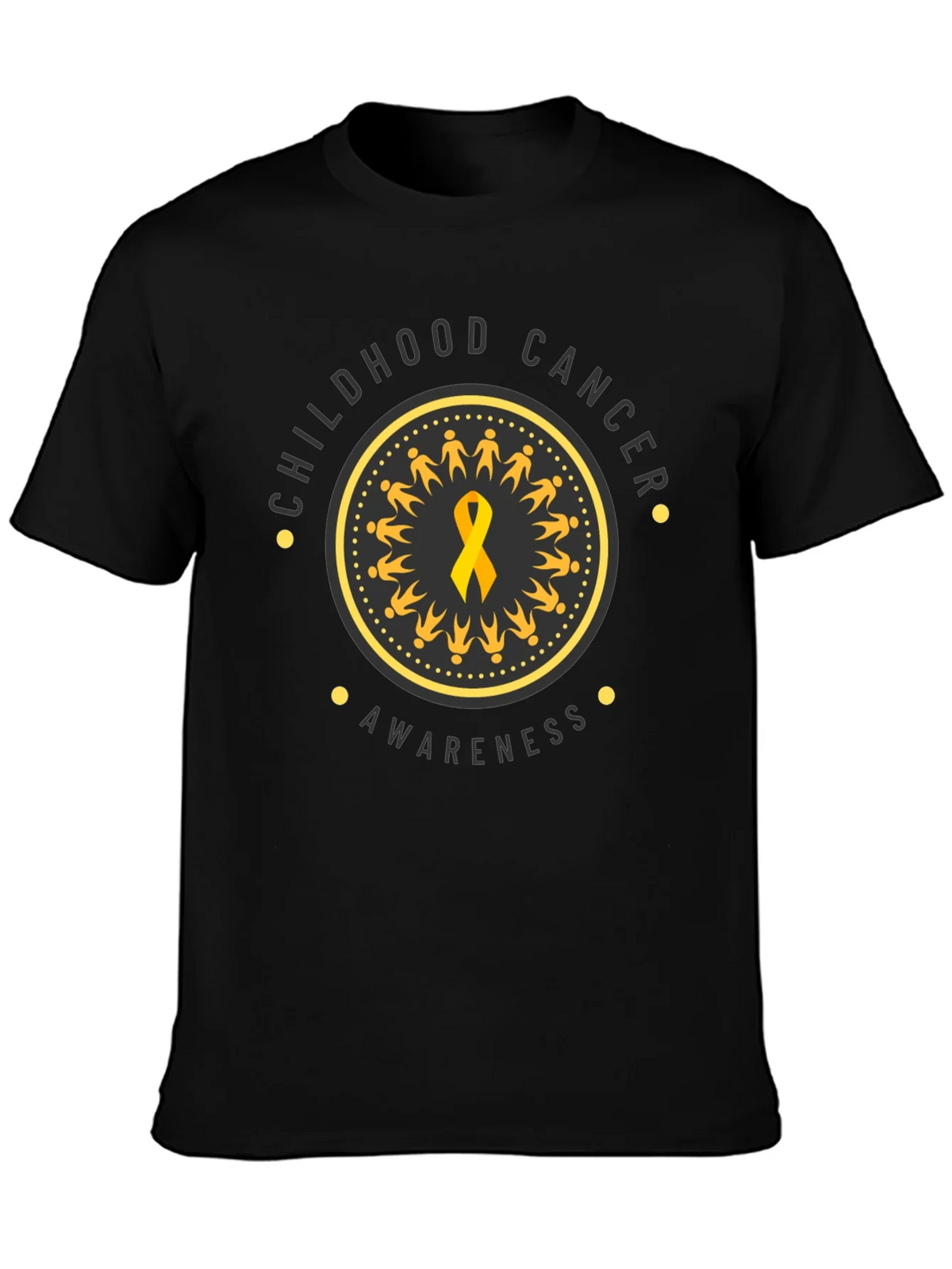 Childhood Cancer Awareness Ribbon Graphic T-Shirt product image 3