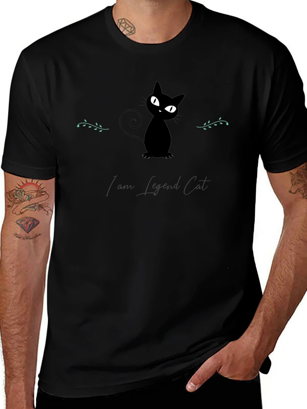 Black Cat Graphic Tee - Love Legend product image 1