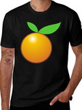 Orange Graphic Tee - Bold Black T-Shirt product image 1