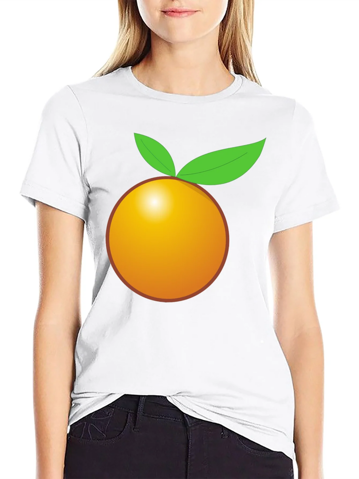 Orange Graphic Tee - Bold Black T-Shirt product image 8