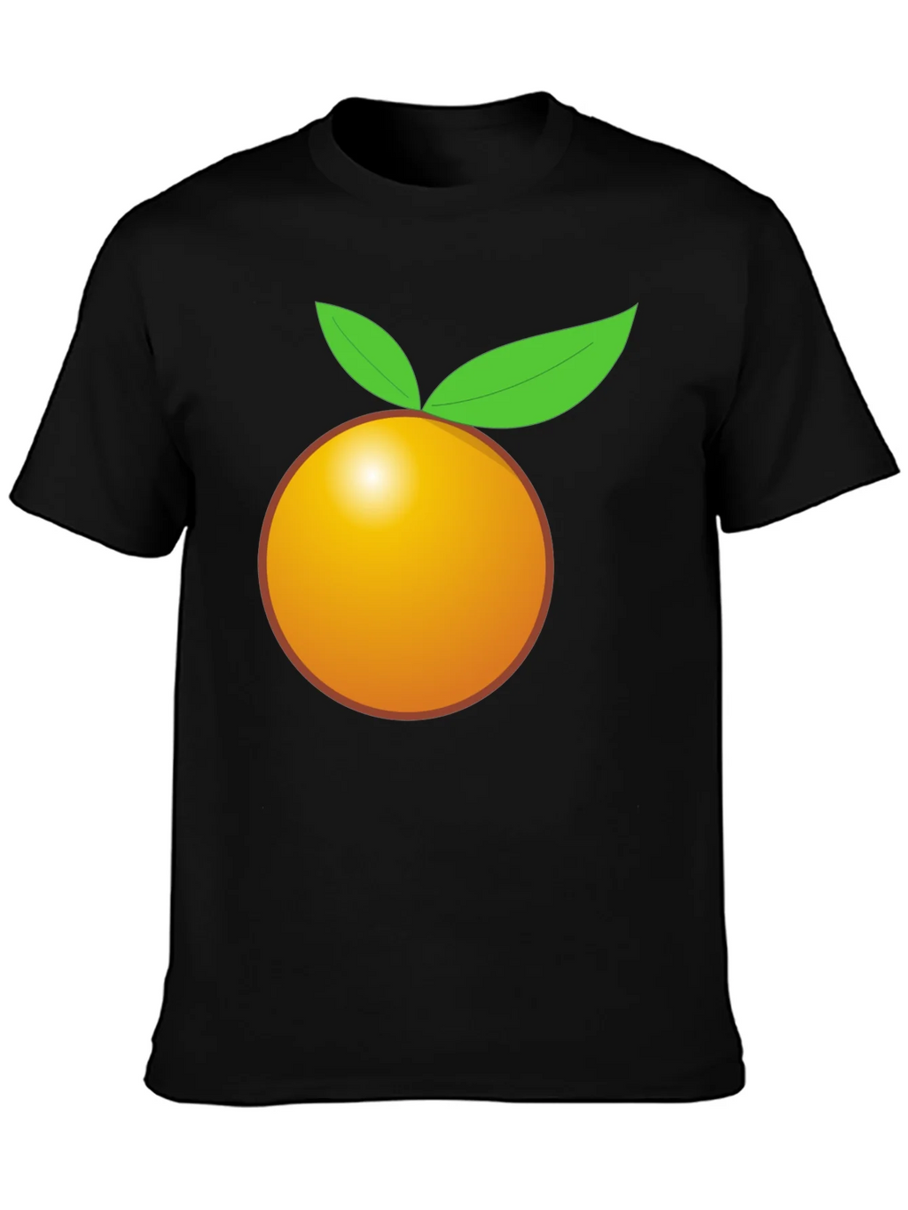 Orange Graphic Tee - Bold Black T-Shirt product image 3