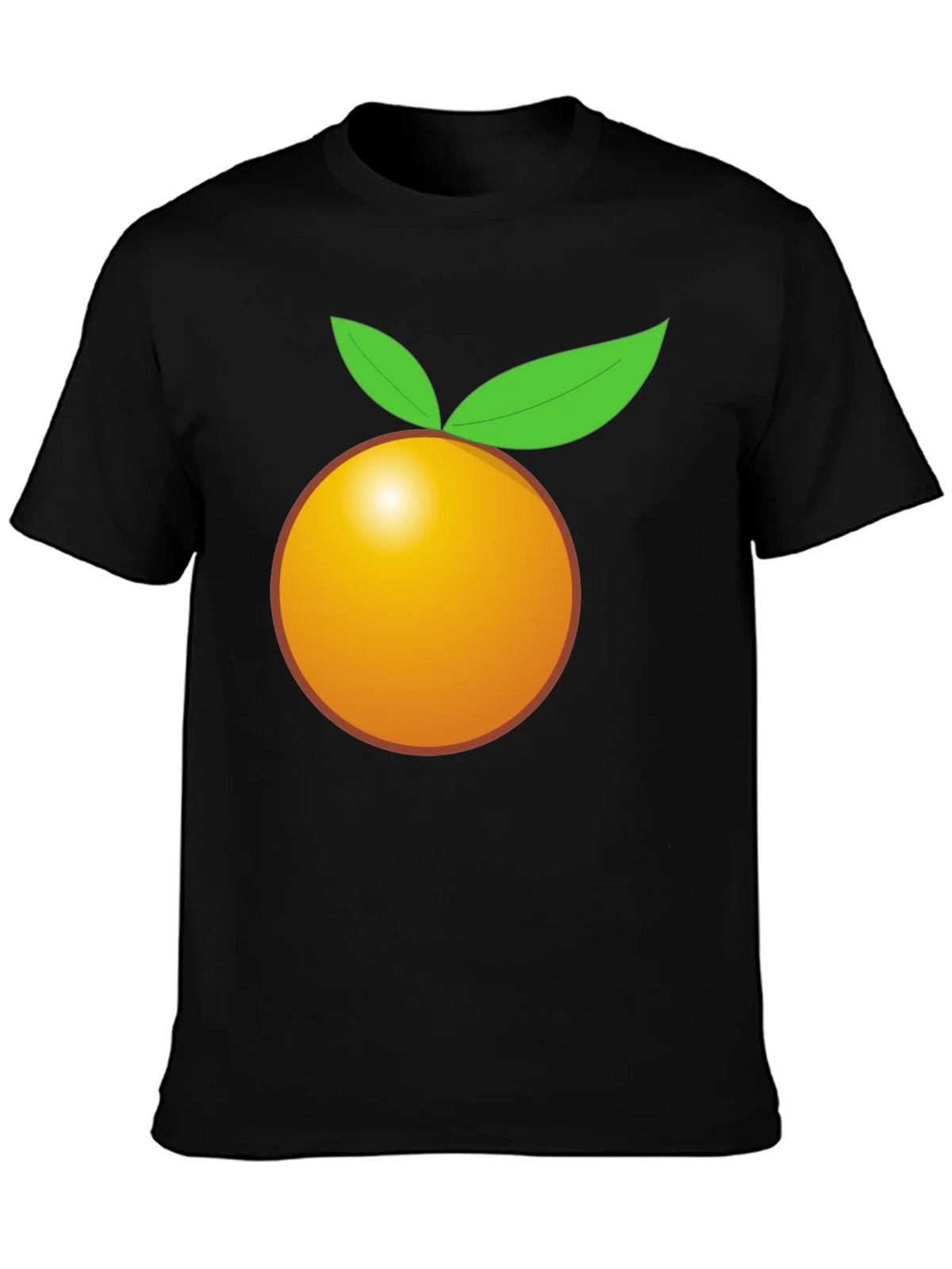 Orange Graphic Tee - Bold Black T-Shirt product image 3