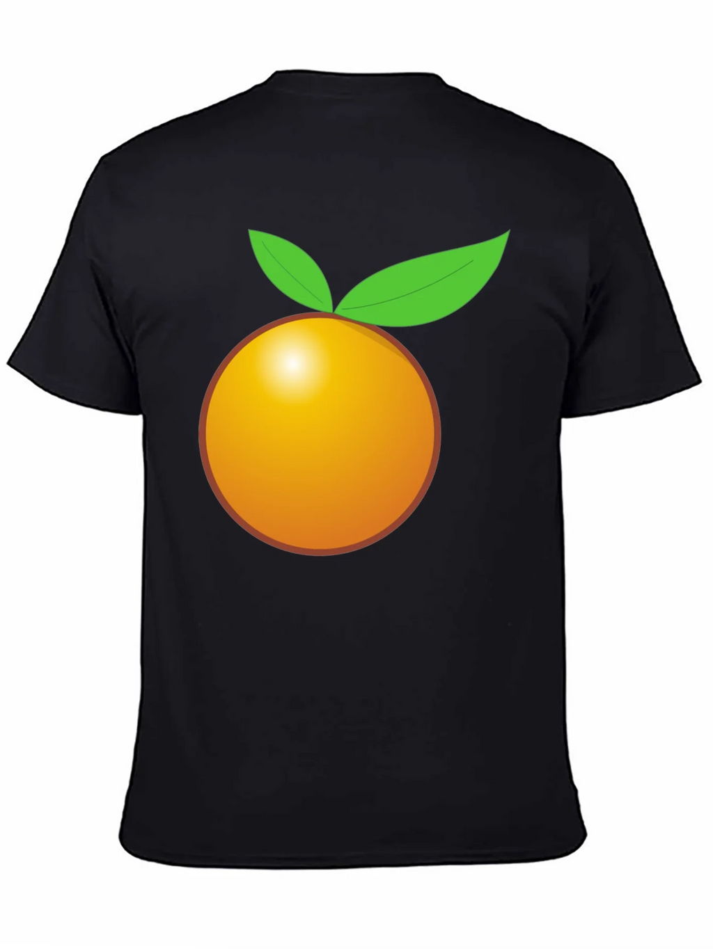 Orange Graphic Tee - Bold Black T-Shirt product image 4
