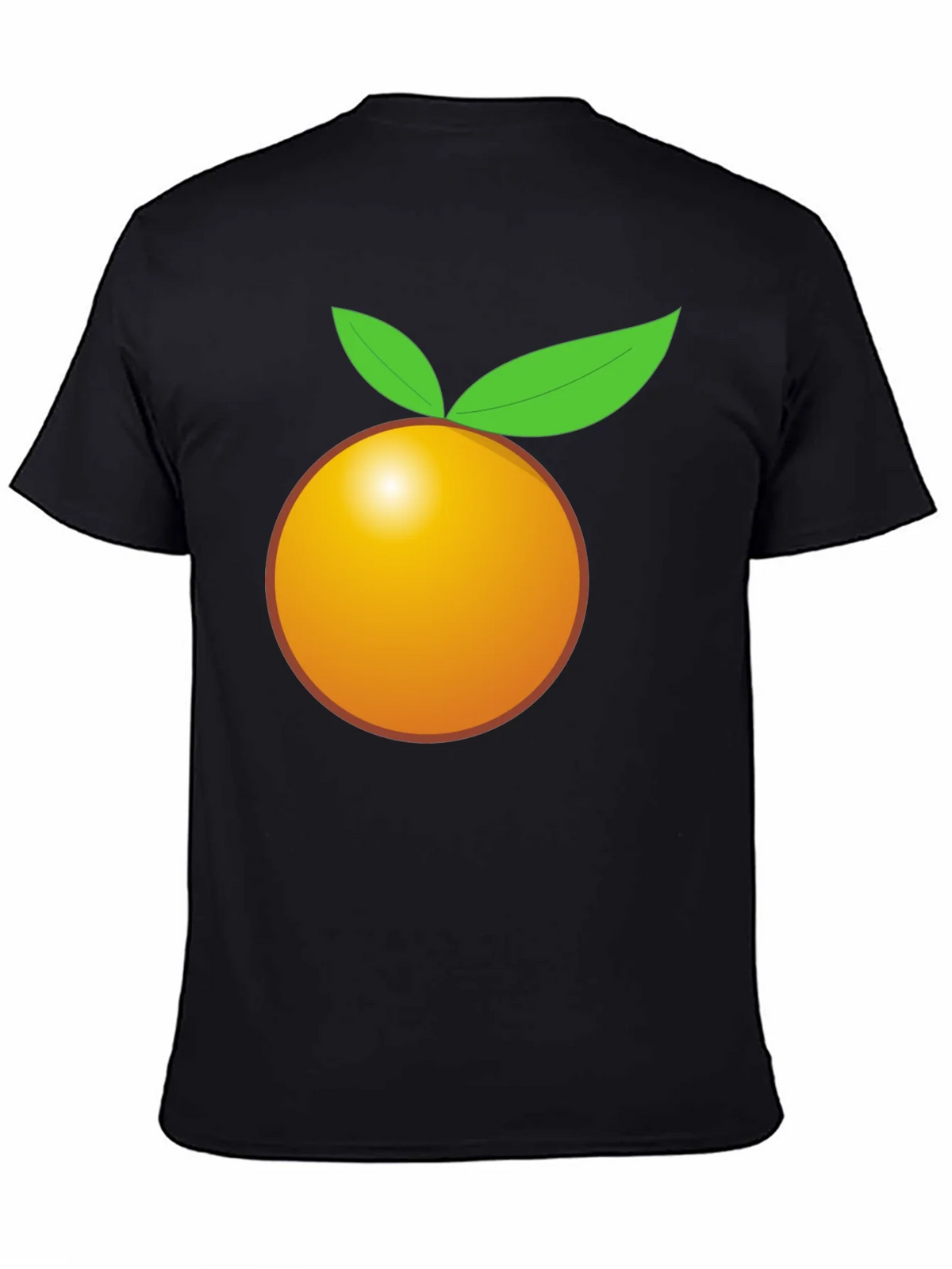 Orange Graphic Tee - Bold Black T-Shirt product image 4