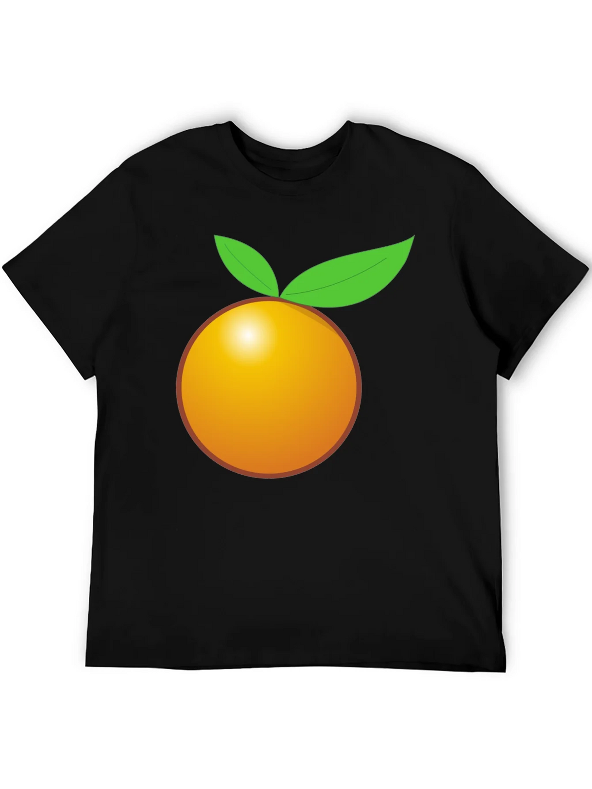 Orange Graphic Tee - Bold Black T-Shirt product image 5